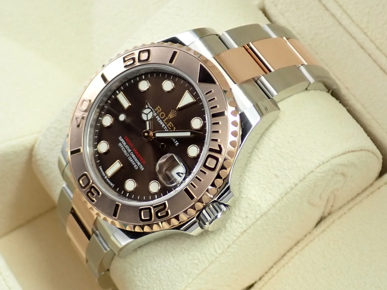 ロレックス ヨットマスター37 Ref.268621 ステンレススチール/エバーローズゴールド チョコレート文字盤 - Image 4