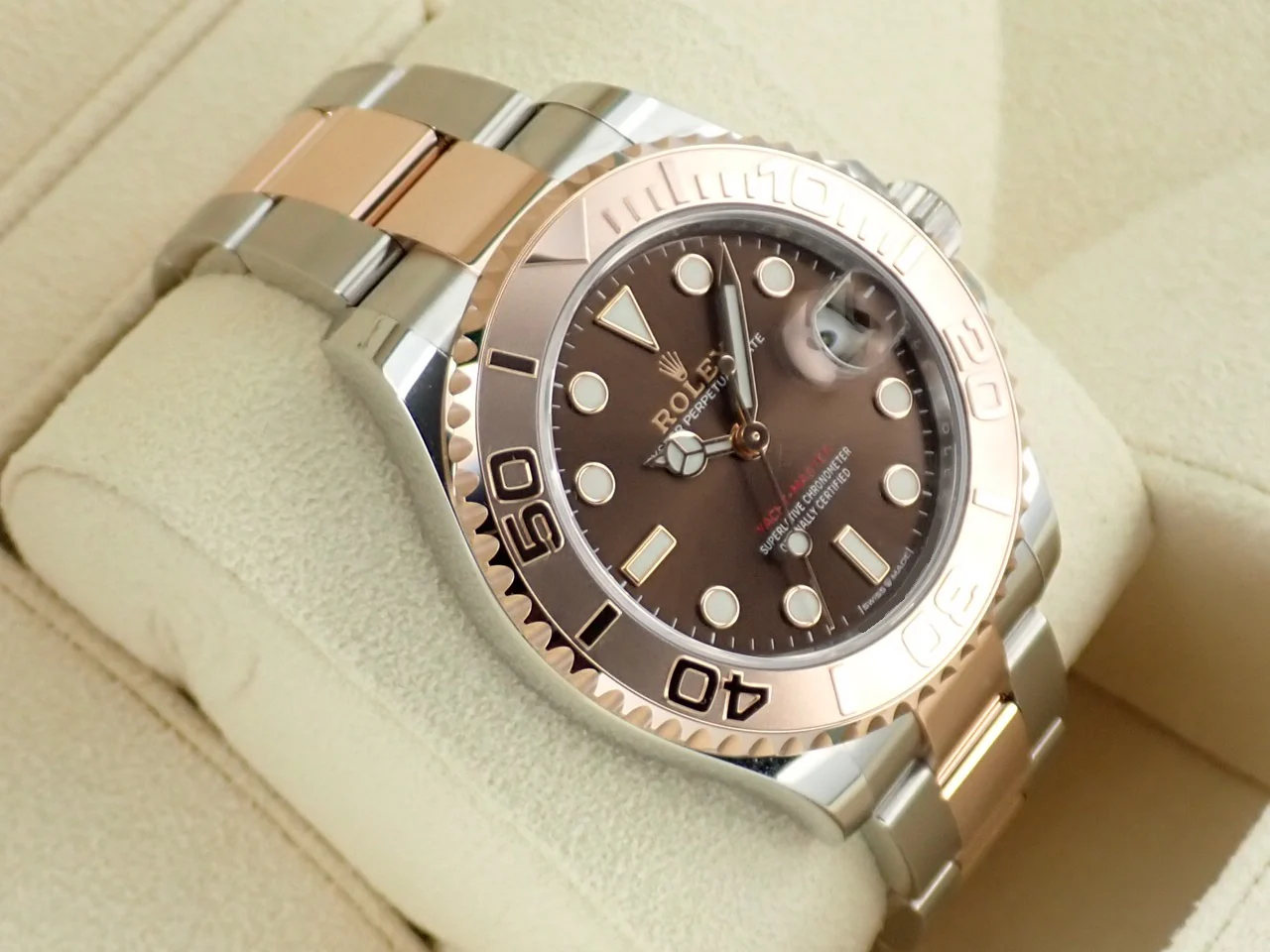 ロレックス ヨットマスター37 Ref.268621 ステンレススチール/エバーローズゴールド チョコレート文字盤 - Image 5