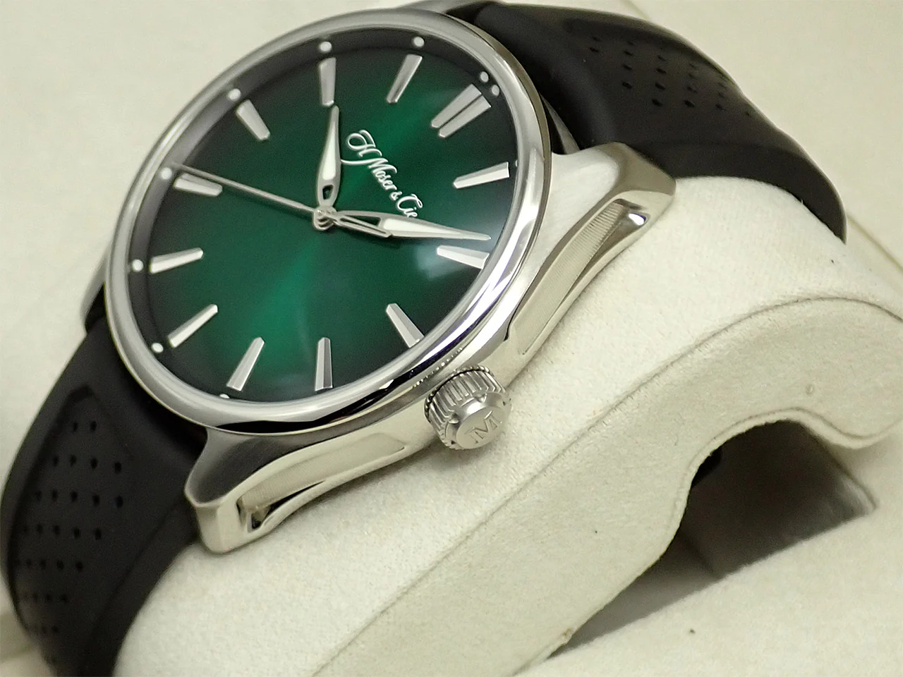 H.モーザー パイオニアセンターセコンド Ref.3200-1202 コズミックグリーン文字盤 中古 XK8H2T95 - Image 4