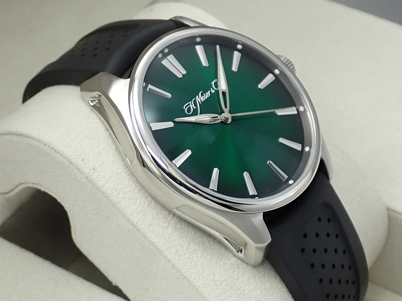 H.モーザー パイオニアセンターセコンド Ref.3200-1202 コズミックグリーン文字盤 中古 XK8H2T95 - Image 5