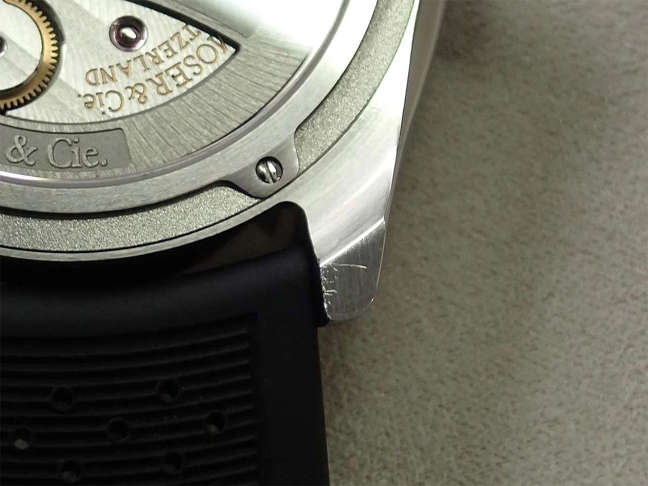 H.モーザー パイオニアセンターセコンド Ref.3200-1202 コズミックグリーン文字盤 中古 XK8H2T95 - Image 9