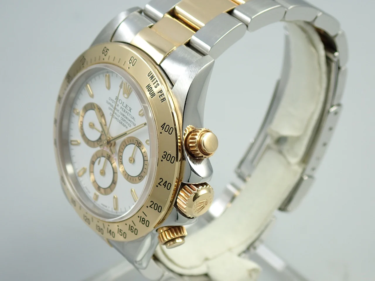 ロレックス デイトナ エルプリメロ Ref.16523 ステンレススチール/イエローゴールド ホワイト文字盤 - Image 4