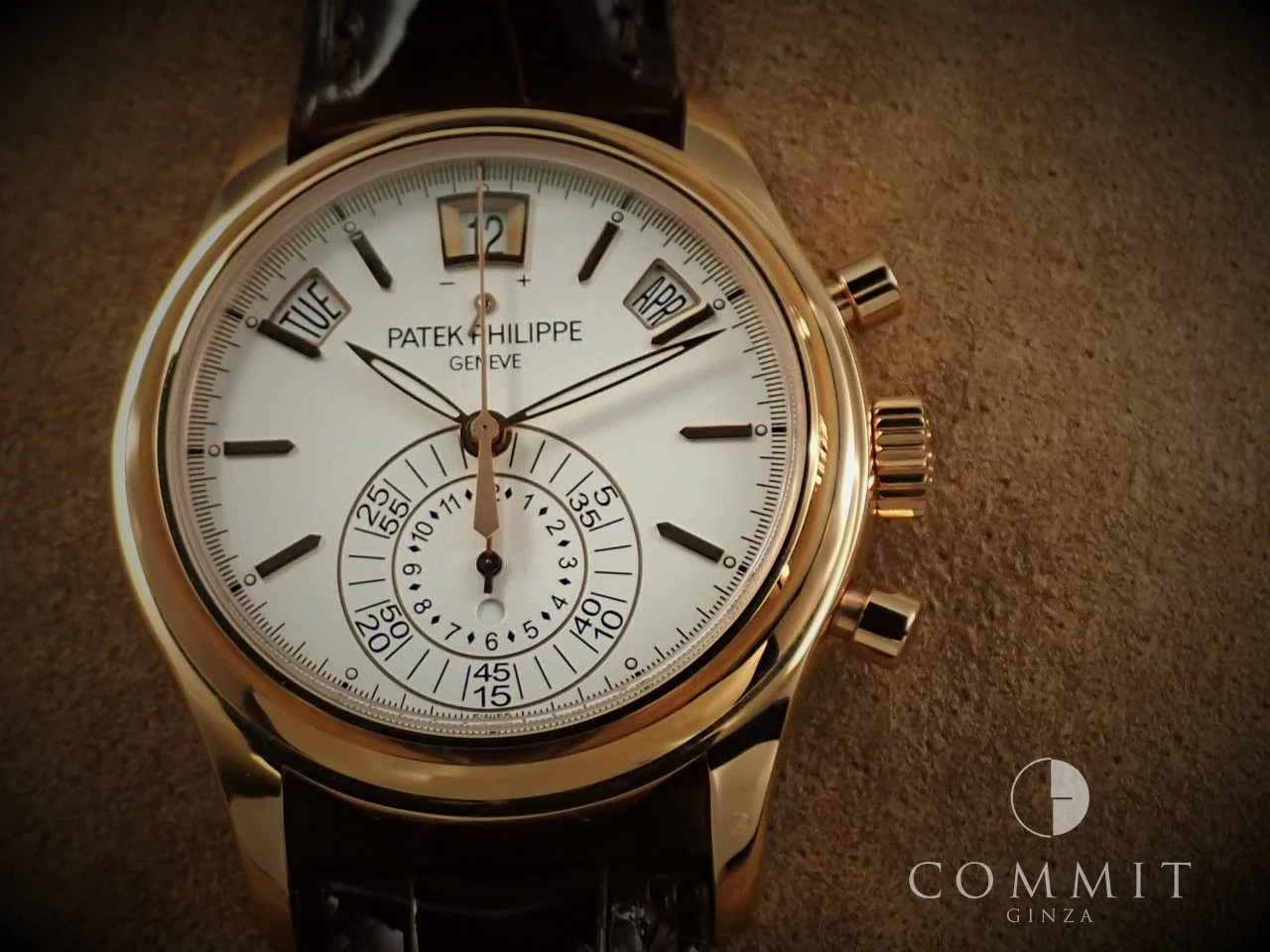 パテックフィリップ アニュアルカレンダー クロノグラフ Ref.5960R-011 ローズゴールド ホワイト文字盤 - Image 4