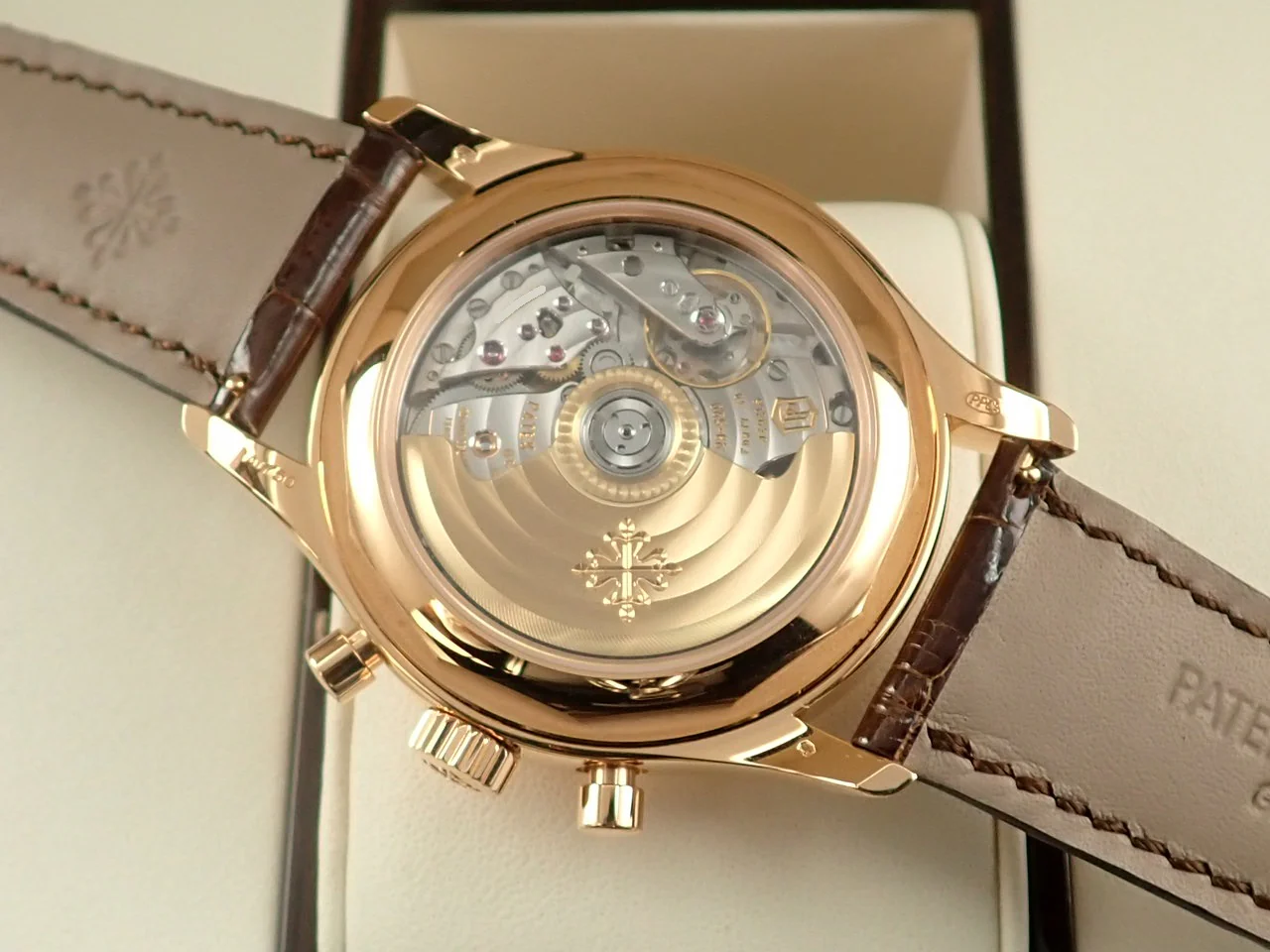 パテックフィリップ アニュアルカレンダー クロノグラフ Ref.5960R-011 ローズゴールド ホワイト文字盤 - Image 7