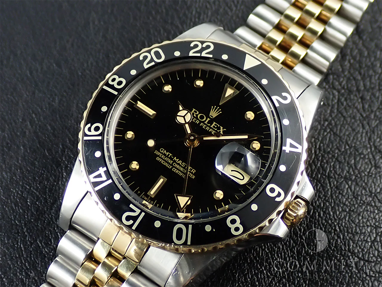 ロレックス GMTマスター Ref.16753 ステンレススチール/イエローゴールド ブラック文字盤 ジュビリーブレスレット 中古 Y60S2708 - Image 11