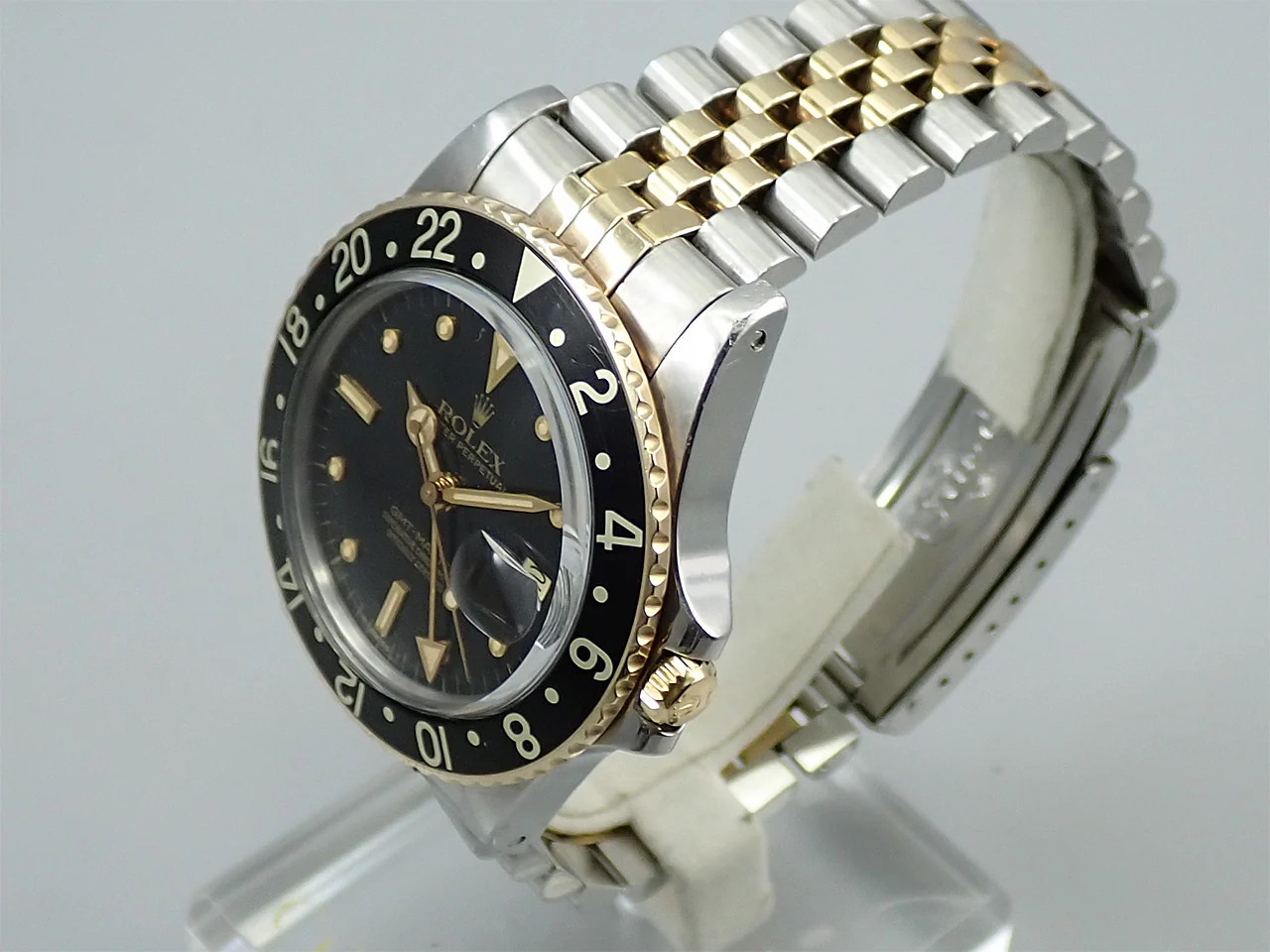 ロレックス GMTマスター Ref.16753 ステンレススチール/イエローゴールド ブラック文字盤 ジュビリーブレスレット 中古 Y60S2708 - Image 4
