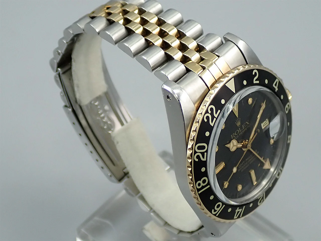 ロレックス GMTマスター Ref.16753 ステンレススチール/イエローゴールド ブラック文字盤 ジュビリーブレスレット 中古 Y60S2708 - Image 5