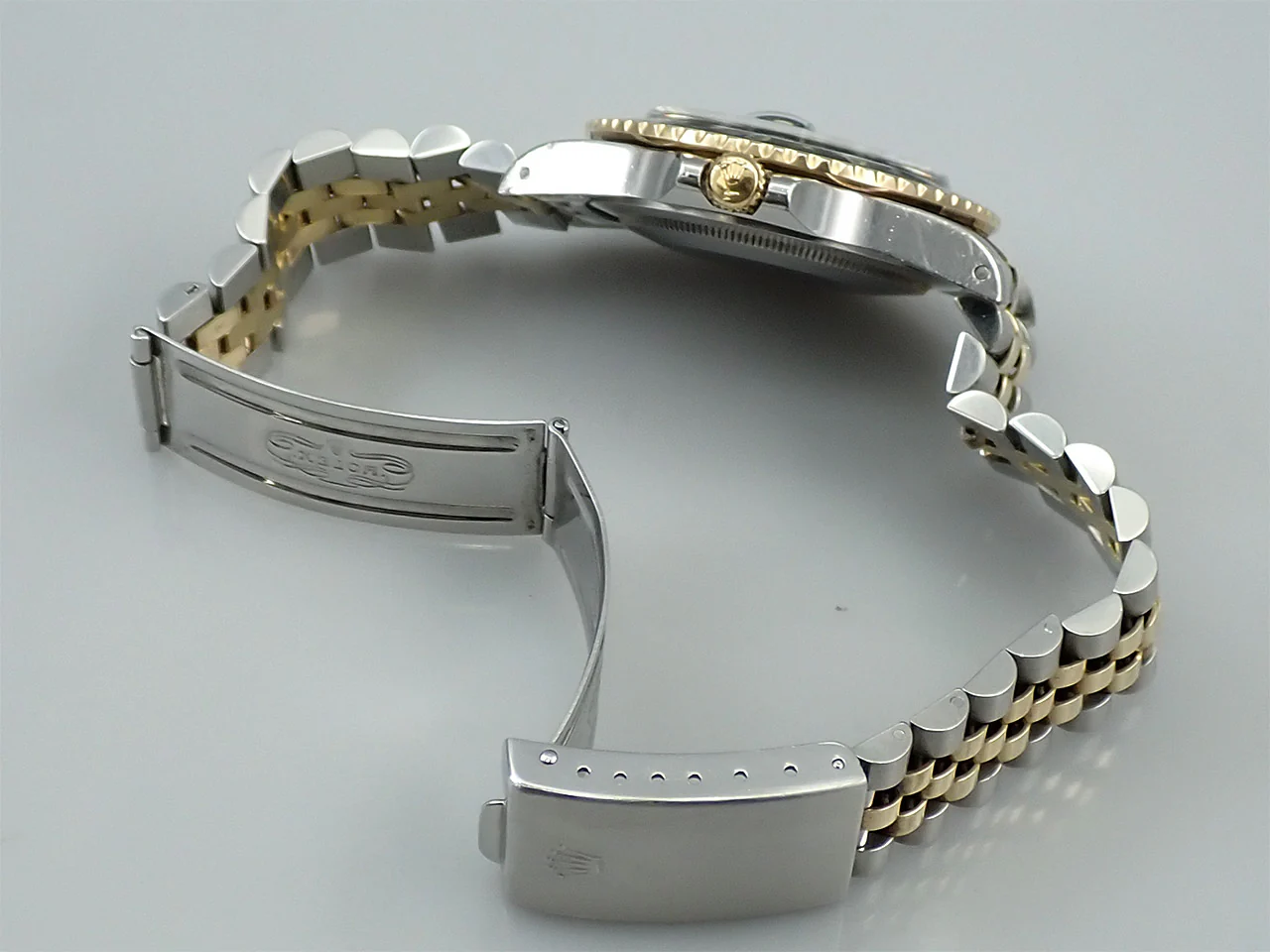 ロレックス GMTマスター Ref.16753 ステンレススチール/イエローゴールド ブラック文字盤 ジュビリーブレスレット 中古 Y60S2708 - Image 8