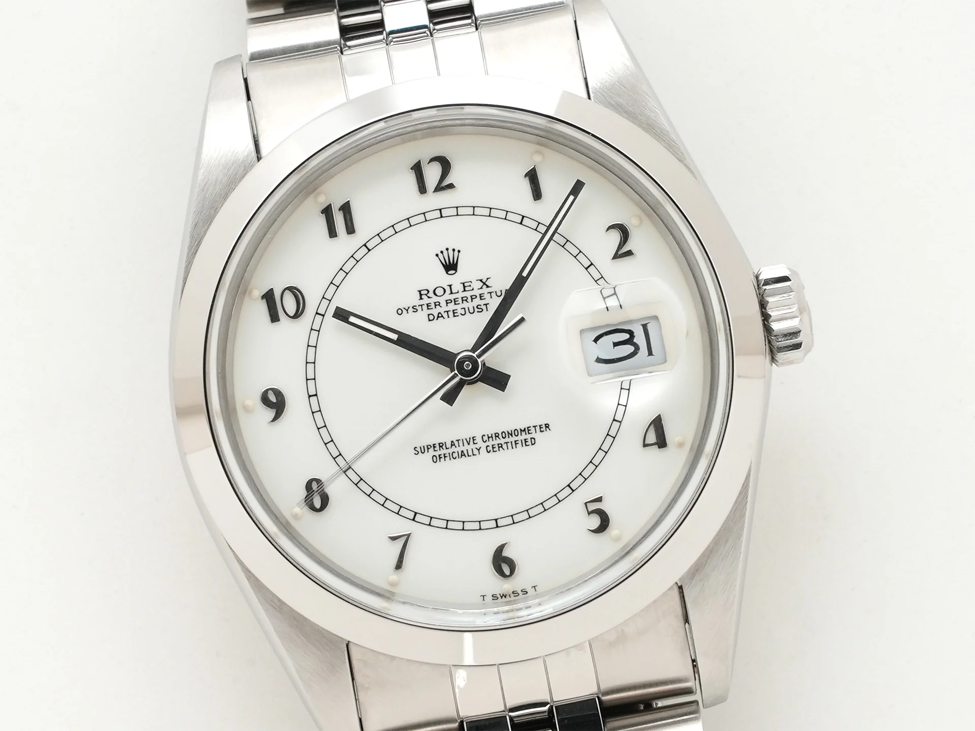 ロレックス デイトジャスト Ref.16000 ステンレススチール ボイラーゲージ文字盤 ジュビリーブレスレット - Image 3