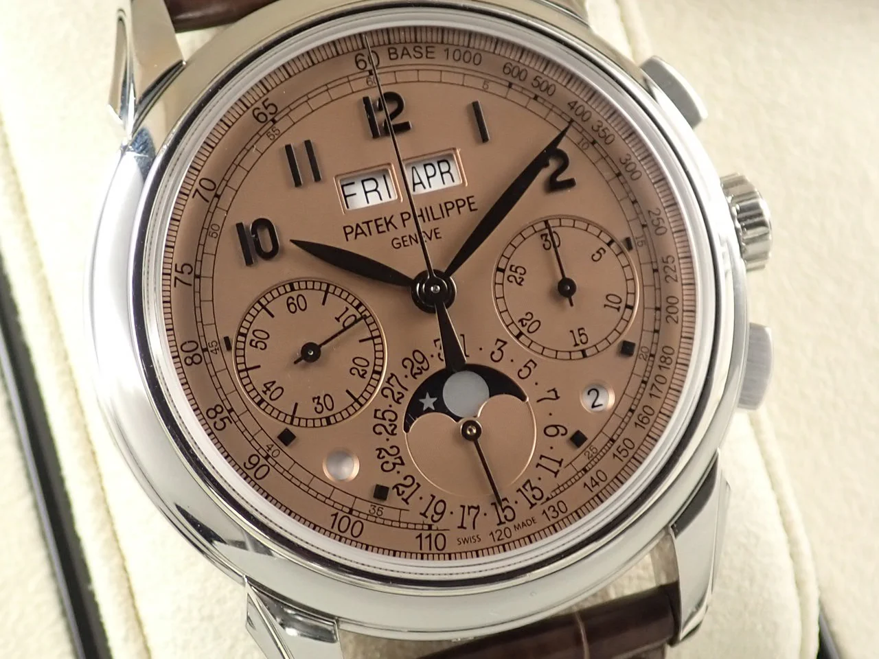 パテックフィリップ パーペチュアルカレンダー クロノグラフ Ref.5270P-001 プラチナ ゴールデンオパーリン文字盤 - Image 3