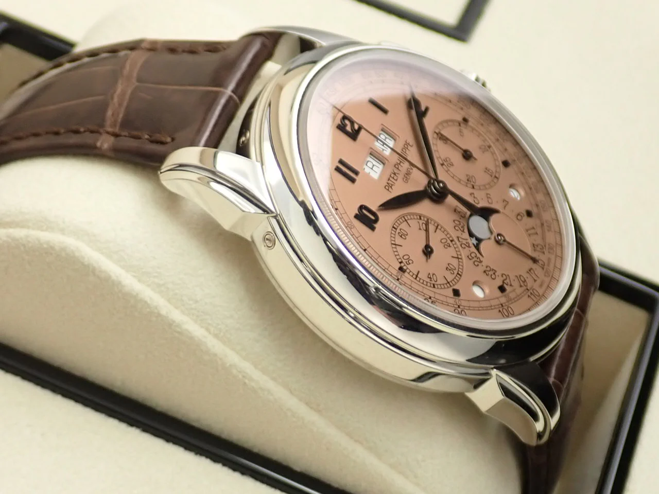 パテックフィリップ パーペチュアルカレンダー クロノグラフ Ref.5270P-001 プラチナ ゴールデンオパーリン文字盤 - Image 5