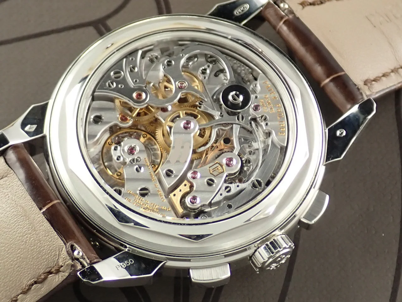 パテックフィリップ パーペチュアルカレンダー クロノグラフ Ref.5270P-001 プラチナ ゴールデンオパーリン文字盤 - Image 6