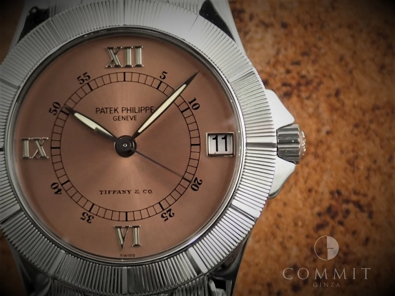 パテックフィリップ ネプチューン TIFFANY＆CO. Ref.5080/1A ステンレススチール サーモン文字盤 - Image 11