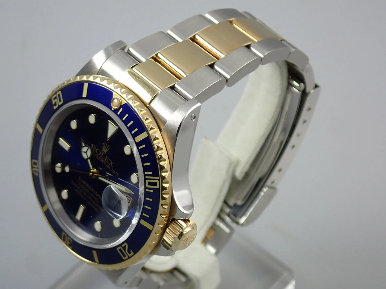 ロレックス サブマリーナー デイト Ref.16803 ステンレススチール/イエローゴールド ブルー文字盤 - Image 4
