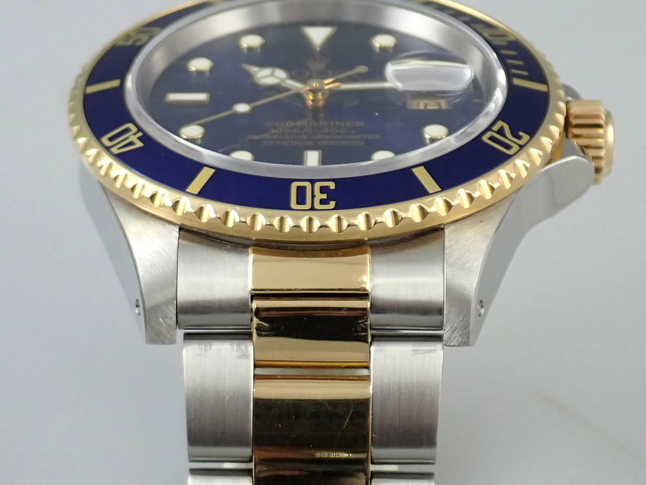 ロレックス サブマリーナー デイト Ref.16803 ステンレススチール/イエローゴールド ブルー文字盤 - Image 6