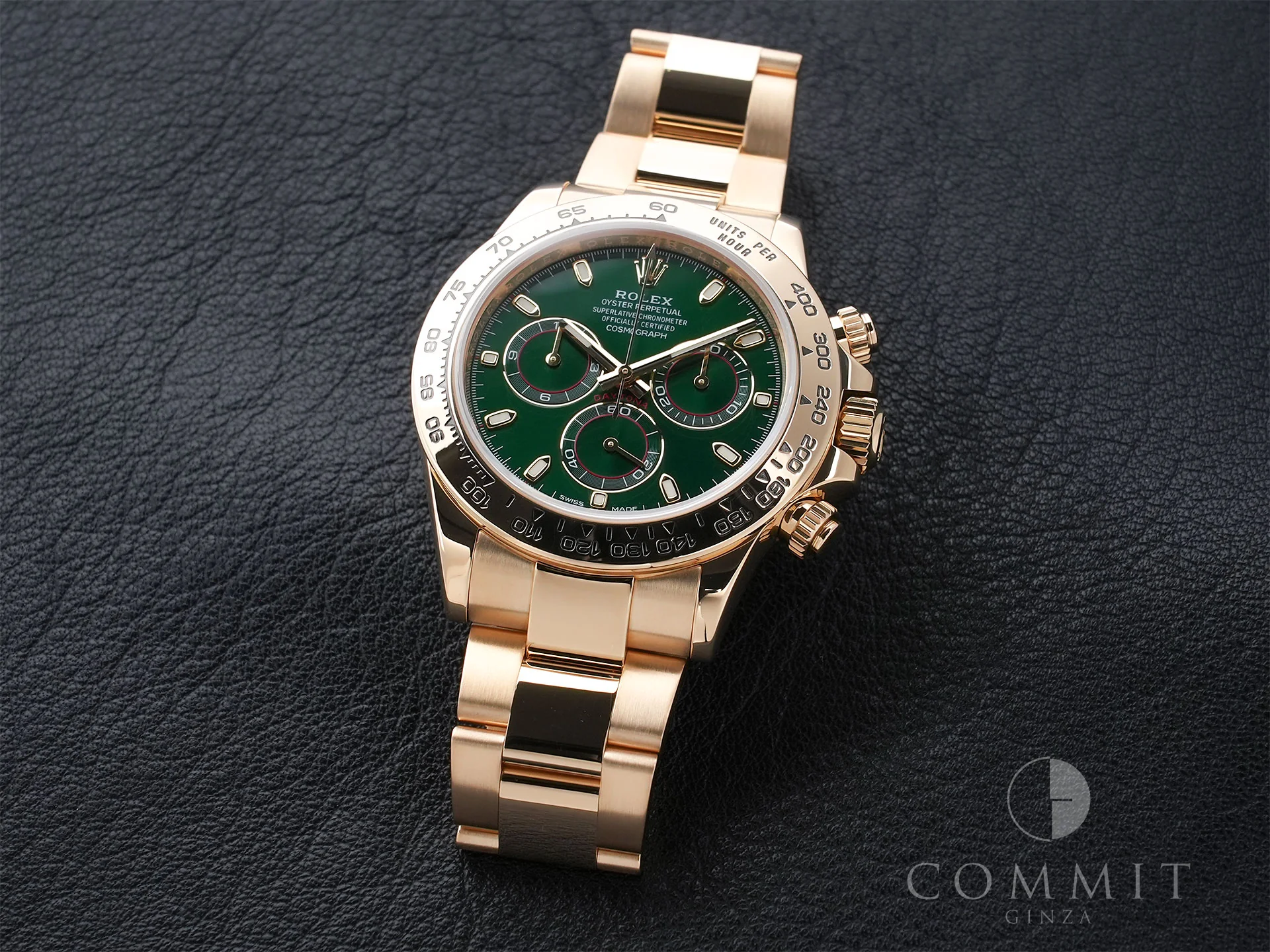 ロレックス デイトナ Ref.116508 イエローゴールド グリーン文字盤 美品 zrx822db - Image 11