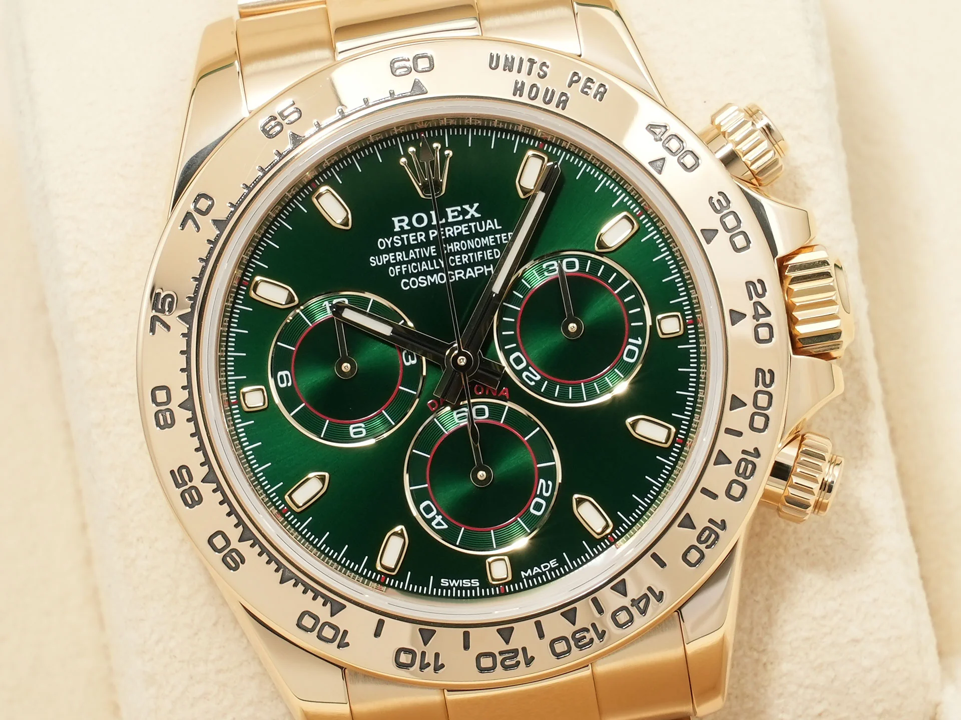 ロレックス デイトナ Ref.116508 イエローゴールド グリーン文字盤 美品 zrx822db - Image 3