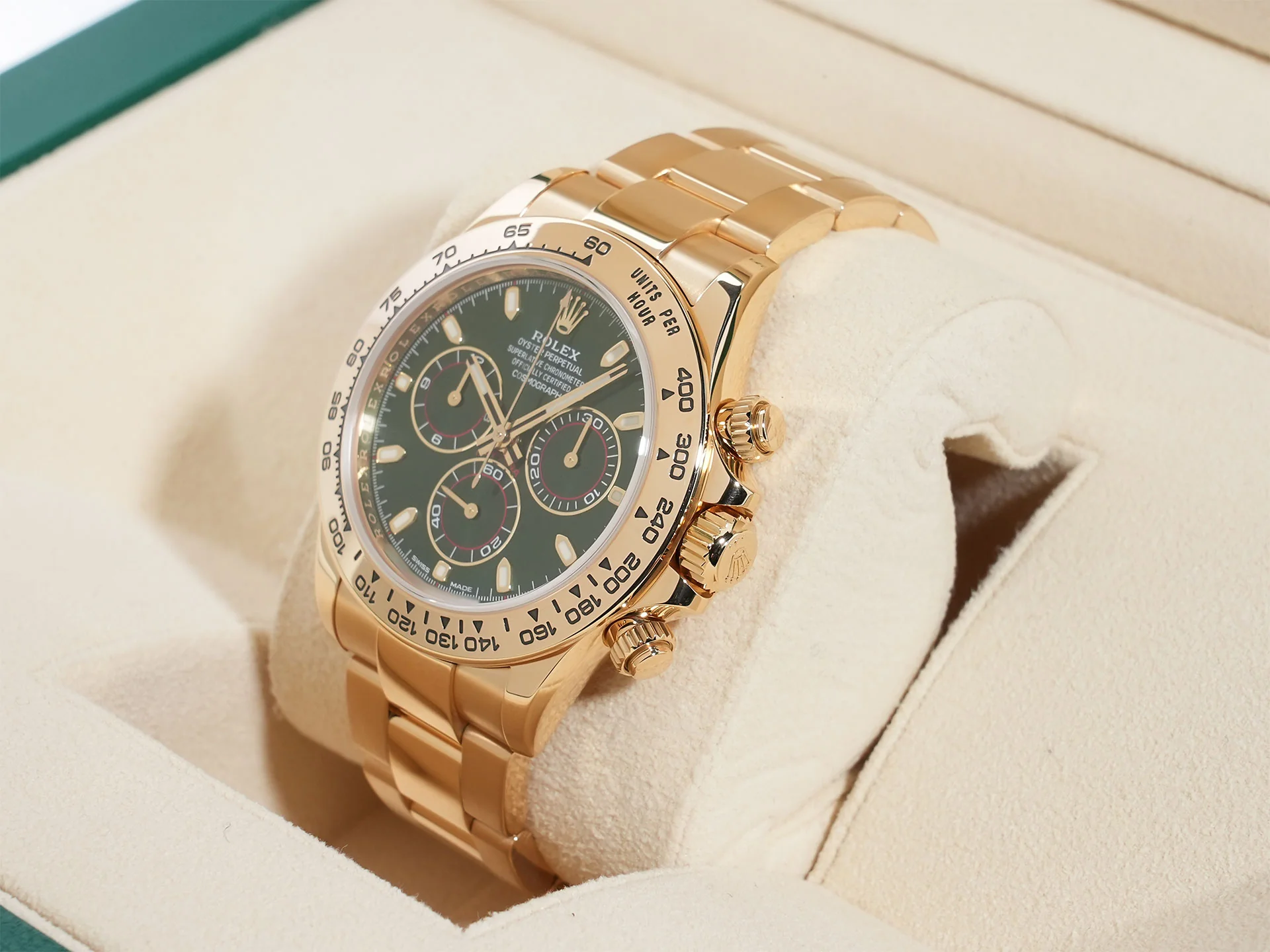 ロレックス デイトナ Ref.116508 イエローゴールド グリーン文字盤 美品 zrx822db - Image 4