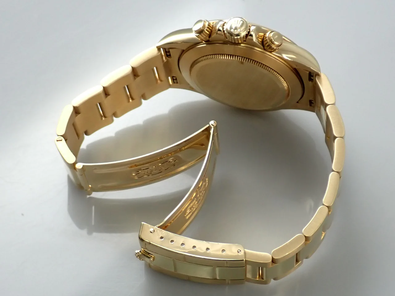 ロレックス デイトナ エルプリメロ Ref.16528 イエローゴールド ブラックx8Pダイヤ文字盤 - Image 8