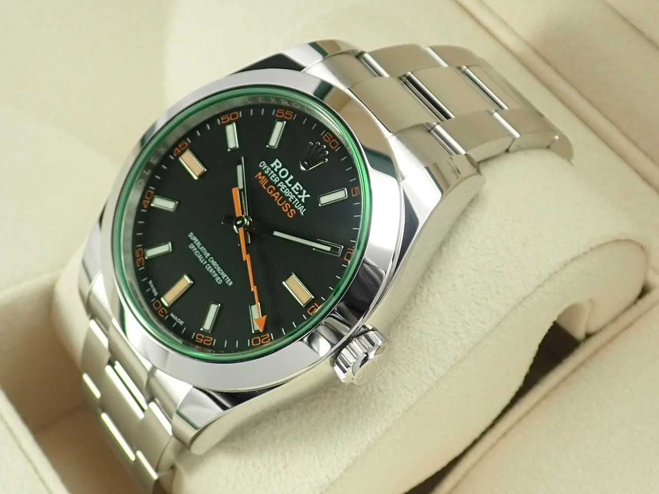 ロレックス ミルガウス Ref.116400GV ステンレススチール ブラック文字盤 - Image 4