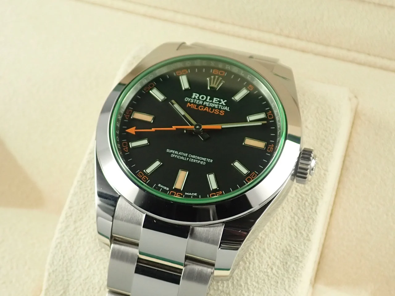 ロレックス ミルガウス Ref.116400GV ステンレススチール ブラック文字盤 - Image 6