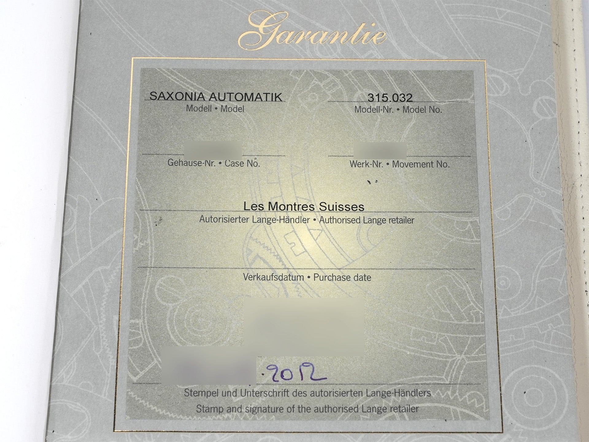 A.ランゲ＆ゾーネ サクソニア Ref.315.032 ピンクゴールド シルバー文字盤 中古 zwyfzmoa - Image 13